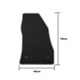Set de tapis de voitures OCC Motorsport OCCFT0004YE FIAT 500L 5 Pièces