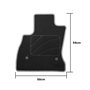 Set de tapis de voitures OCC Motorsport OCCFT0004YE FIAT 500L 5 Pièces