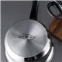 San Ignacio PK669 Batterie de Cuisine Sip 5 Pièces Casserole + Deux Faitouts avec Couvercle de Verre avec Set de 3 Poêles Ø16/20