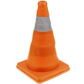 PrimeMatik - Cône de signalisation avec réflecteur et Balise Repliable de 32 cm