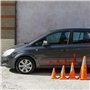 PrimeMatik - Cône de signalisation avec réflecteur et Balise Repliable de 32 cm