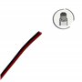 HALOTEC 25 mètres Câble parallèle flexible rouge et noir PVC 2 x 0,50 mm² | Câble double polarisé | Cordon électrique parallèle 
