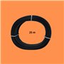 HALOTEC 25 mètres Câble plat PVC 2 x 0,75 mm² Noir intérieur rouge-noir Type 03VVH2-F Câble double en cuivre flexible Cordon éle