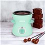 Jocca Machine à Fondue 350ML avec Bol Antiadhésif et 4 Fourchettes