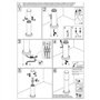 Dopo Lighting-potelet eclairage exterieur ABREGO H.45cm-borne eclairage exterieur-IP44 acier inoxydable E27 11W-lampadaire exter