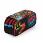 office box Colorline Trousse triple design avec grands compartiments intérieurs avec fermeture éclair individuelle, multicolore,