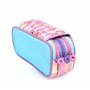 office box Colorline Trousse triple design avec grands compartiments intérieurs avec fermeture éclair individuelle, Glace, Trous