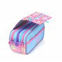 office box Colorline Trousse triple design avec grands compartiments intérieurs avec fermeture éclair individuelle, Glace, Trous
