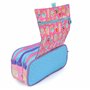 office box Colorline Trousse triple design avec grands compartiments intérieurs avec fermeture éclair individuelle, Glace, Trous