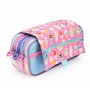 office box Colorline Trousse triple design avec grands compartiments intérieurs avec fermeture éclair individuelle, Glace, Trous