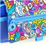 Office Box Trousse Triple Design - Trousse spacieuse avec fermeture éclair individuelle - by Colorline, multicolore, Space