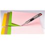 Cutter 100 % aluminium spécial Crafts - Grande résistance et stabilité avec 1 + 10 lames SK + Cr de 30° - Grande résistance - by