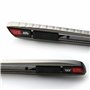 Cutter 100 % aluminium spécial Crafts - Grande résistance et stabilité avec 1 + 10 lames SK + Cr de 30° - Grande résistance - by
