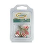 MAPSO - Blister de 4 cuillères de pêche Reder nº2 argent rouge avec hameçon simple sans mort