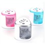 SUPERTOOL Taille-crayon électrique automatique bleu à double trou – stationnaire pour enfants, bureau, artistes professionnels (
