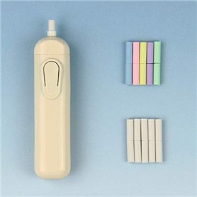 SUPERTOOL Gomme électrique portative automatique en caoutchouc avec 20 recharges de gomme