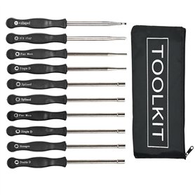 Hippotech 10 pcs Outil de réglage du carburateur Kit de tournevis pour carburateur à 2 cycles commun Réglage du petit carburateu