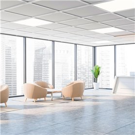 B·LED BARCELONA LED - Panneau LED slim 60 x 60 cm Éclairage de Plafond - Driver - 44 W - UGR19 - Blanc neutre