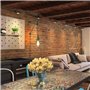 Barcelona LED Applique Murale Vintage avec Câble de Prise et Support de Lampe à Suspension à Poulie Industrielle Capuchon en Arg
