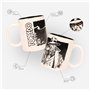 SD toys Pistolet Tasse Torpedo, céramique, blanc, 10 cm