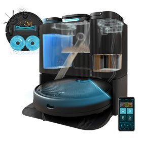 Cecotec Robot Aspirateur et Vadrouille Conga 11090 Spin Revolution Home&Wash avec Base Auto-Vidée