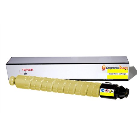 Compatible avec la marque RICOH modèle RICOH Aficio MP-C306/MP-C307/MP-C406/MP-C407 Jaune Cartouche de toner générique - Remplac
