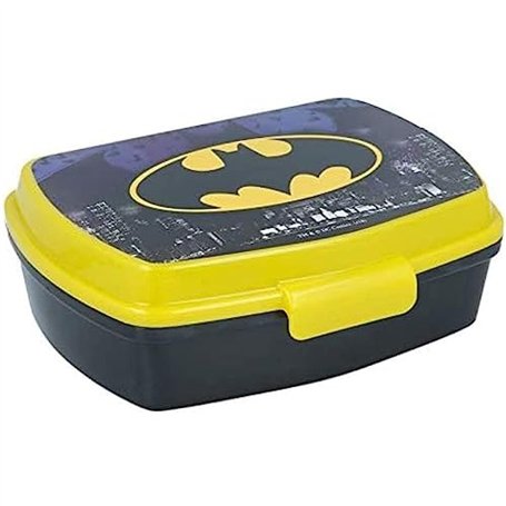 ALMACENESADAN 2041 Appareil à croque-monsieur rectangulaire multicolore Batman Symbol Produit en plastique sans BPA Dimensions i