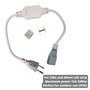 Jandei – Kit de Connexion pour Large Bande LED 20x8mm 220V, Puissance Max 15A 3300W et 276 LED/mètre, IP65 pour Extérieur. Compr