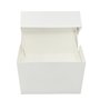 Décoration sucrée - Lot de 10 boîtes blanches pour transporter des gâteaux avec couvercles (25,4 x 25,4 x 15,2 cm)