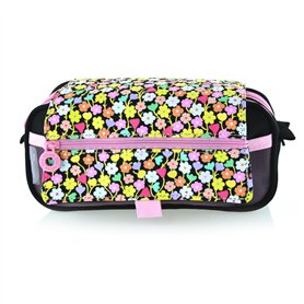 PracticDomus Trousse de rangement triple avec fermeture éclair individuelle