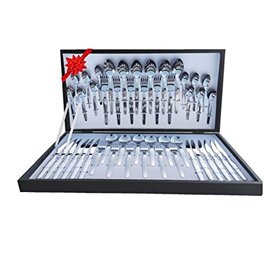 La Vida en Led Lot de 48 couverts de luxe Coffret cadeau avec couteau à viande