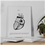 Nacnic Ensemble de 3 affiches d'anatomie en noir et blanc avec des images du corps humain. Pack de fiches sur la biologie avec C