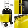 Smiley Originals - Set Valise Rigide, Lot de Valises Soute Avion 4 roulettes - Sets de Bagages, Valise à Roulette en Soldes pour