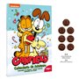 dekora - Calendrier de l'Avent Garfield - Avec 24 chocolats - Total 50 g - Chocolat au lait - Colorants naturels - Spécial Noël