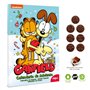 dekora - Calendrier de l'Avent Garfield - Avec 24 chocolats - Total 50 g - Chocolat au lait - Colorants naturels - Spécial Noël