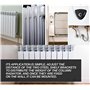 DOJA Industrial | Support Fixation Radiateur | PACK 2 | 75 courbe 1 " | Fixation Murale Triangulaire pour Chauffage Mural | Etag