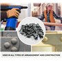 DOJA Industrial | Rivets Aveugles en Aluminium 4,8 x 12mm | PACK 100 | Rivet Noir Tete Bombée pour Assembler Tout Type de Matéri