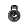 DOJA Barcelona | Arret de Cordon | Pack 25 | Stop Cordon 1 Trou | Longueur 22mm | en Plastique | Serre Cordon Rond Noir | pour C
