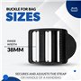 DOJA Barcelona | Boucle Sac à Dos 38mm | Pack 10 | Boucles Coulissantes de Verrouillage | Largeur Intérieure 38mm | en Plastique