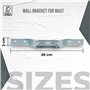 DOJA Barcelona | Suport Antenne | Pack 2 | Fixation Murale | Pour Mat Antenne Ø 25mm à Ø 50mm | En Acier | Support Fixation Ante