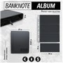 DOJA Barcelona | Album Billets De Banque Collection avec 120 Pochette | Classeur Billets Collection | Livre en Cuir PU avec Ferm