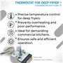 DOJA Barcelona | Thermostat Friteuse Compatible Avec EGO | Sonde Friteuse | Plage Temperature 50ºC-205ºC | 20 Ampères | Regulate