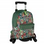 Sac à dos école Minecraft Crazy + chariot Toybags avec 4 roulettes pivotantes - poche principale et poche avant - compartiment p