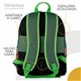 Sac à dos école Minecraft Crazy + chariot Toybags avec 4 roulettes pivotantes - poche principale et poche avant - compartiment p