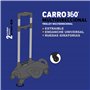 Sac à dos école Minecraft Crazy + chariot Toybags avec 4 roulettes pivotantes - poche principale et poche avant - compartiment p