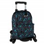 Sac à dos école Minecraft Greeny + chariot Toybags avec 4 roulettes pivotantes - poche principale et poche avant - comprend un c