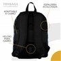 Sac à dos école Minecraft Greeny + chariot Toybags avec 4 roulettes pivotantes - poche principale et poche avant - comprend un c