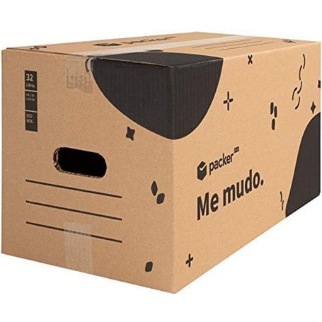 packer PRO Lot de 20 Boîtes en Carton pour Déménagement et Rangement avec Poignées