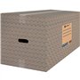packer PRO Lot de 10 Boîtes en Carton pour Déménagement et Rangement avec Poignées