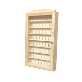 Grande vitrine pour collection de dés à coudre. Dimensions (largeur x profondeur x hauteur) : 30 x 6